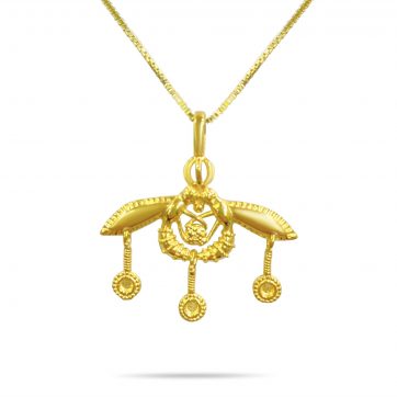 petsios Κολιέ μινωική μέλισσα επίχρυσο