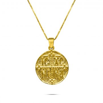 petsios Κολιέ κωνσταντινάτο επιχρυσωμένο