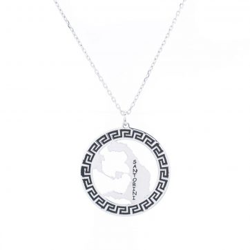 petsios Κολιέ Σαντορίνη με μαίανδρο