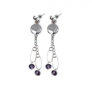 petsios Σκουλαρίκια με φυσικές πέτρες 