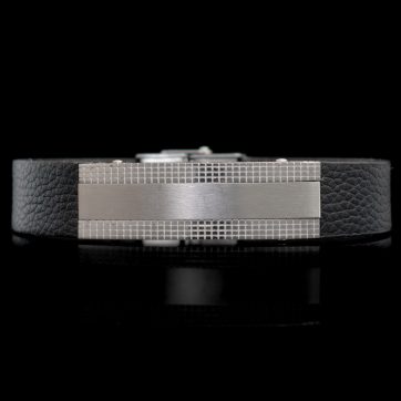 petsios Χειροπέδα από δέρμα και ατσάλι