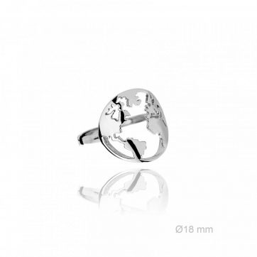 petsios Δαχτυλίδι με τον παγκόσμιο χάρτη