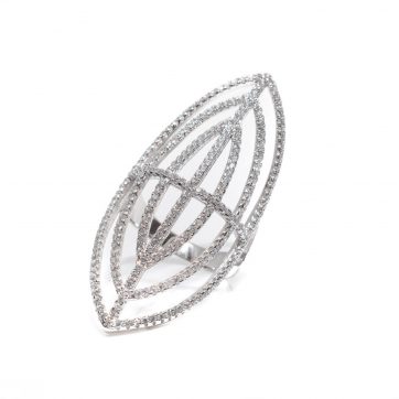 petsios Δαχτυλίδι statement με πέτρες ζιργκόν