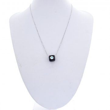 petsios Κολιέ με μαύρη χάντρα μάτι 