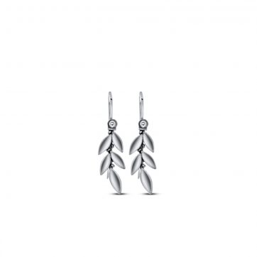 petsios Σκουλαρίκια κρεμαστά με κλαδί ελιάς