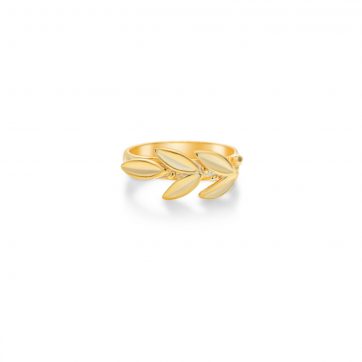 petsios Gold plated olive branch ring
