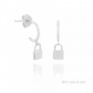 petsios Κρίκοι με κρεμαστό λουκέτο