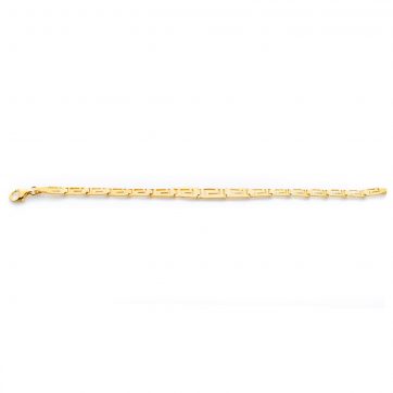 petsios Gold plated meander bracelet