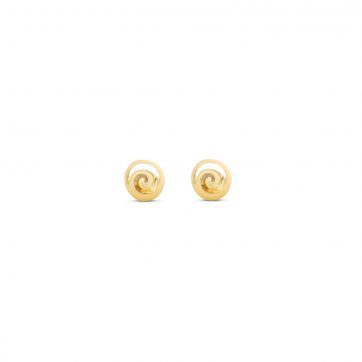 petsios Σκουλαρίκια σπείρες καρφωτά επίχρυσα