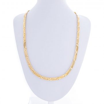 petsios Κολιέ μαίανδρος επίχρυσο