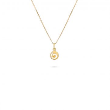 petsios Gold plated meander pendant 