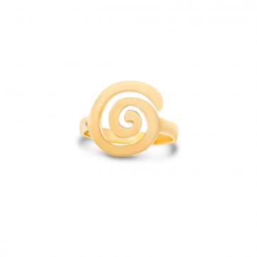 petsios Δαχτυλίδι μαίανδρος επίχρυσο