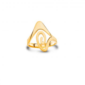 petsios Δαχτυλίδι μαίανδρος επίχρυσο