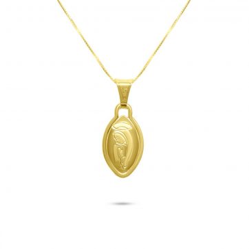 petsios Virgin Mary gold plated necklace