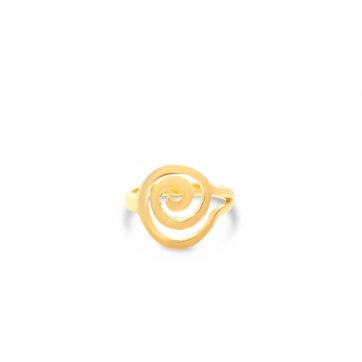 petsios Δαχτυλίδι μαίανδρος επίχρυσο