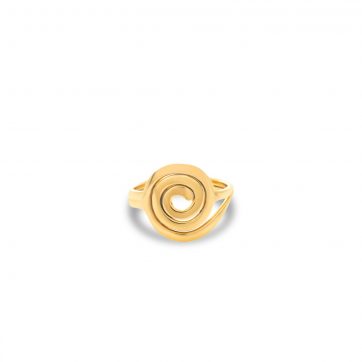 petsios Gold plated meander ring