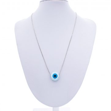 petsios Κολιέ με γαλάζια χάντρα μάτι