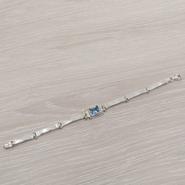 petsios Βραχιόλι με πέτρα άκουα μαρίν