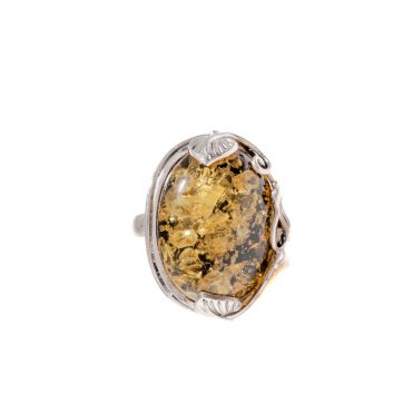 petsios Ring with amber