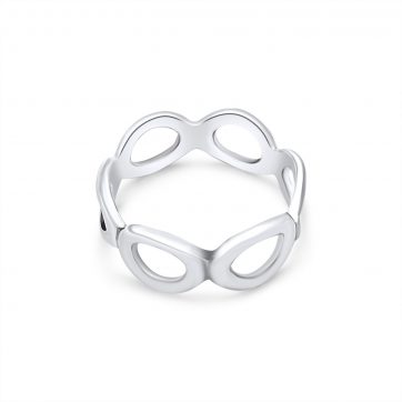 petsios Δαχτυλίδι με σχέδιο αλυσίδα