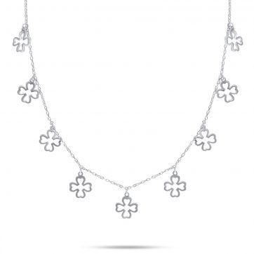 petsios Κολιέ με τετράφυλλα τριφύλλια