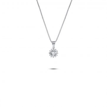 petsios Κολιέ με πέτρες ζιργκόν