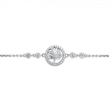 petsios Βραχιόλι δέντρο της ζωής με πέτρες ζιργκόν