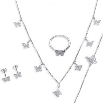 petsios Σετ με πέτρες ζιργκόν