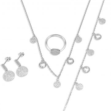 petsios Σετ με πέτρες ζιργκόν