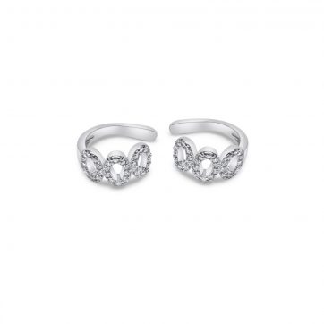 petsios Σκουλαρίκια Ear Cuffs με πέτρες ζιργκόν