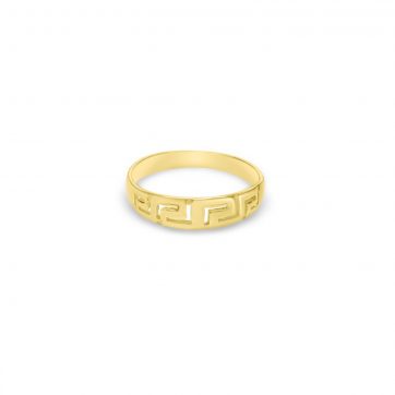petsios Gold plated meander ring