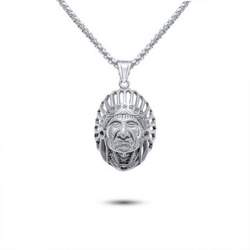 petsios Steel Indian necklace