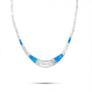 petsios Κολιέ με πέτρες όπαλ και μαίανδρο