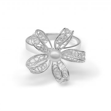 petsios Δαχτυλίδι φιλιγκράν σε σχήμα λουλουδιού