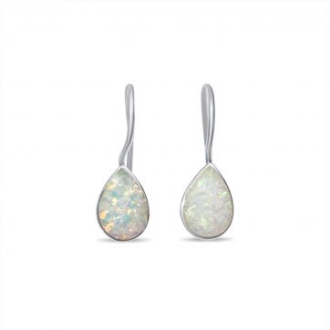 petsios Dangle earrings with white opal