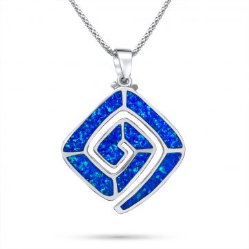 petsios Κολιέ μαίανδρος με πέτρες όπαλ