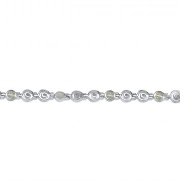 petsios Βραχιόλι με λευκό όπαλ και μαίανδρο