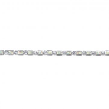 petsios Βραχιόλι με λευκό όπαλ 