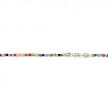 petsios Αλυσίδα ποδιού με πολύχρωμες χάντρες 