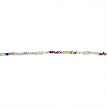 petsios Αλυσίδα ποδιού με πολύχρωμες χάντρες 