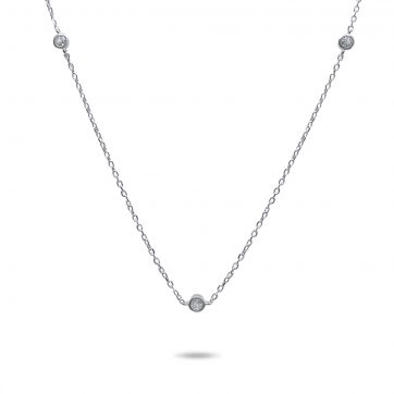 petsios Κολιέ με πέτρες ζιργκόν