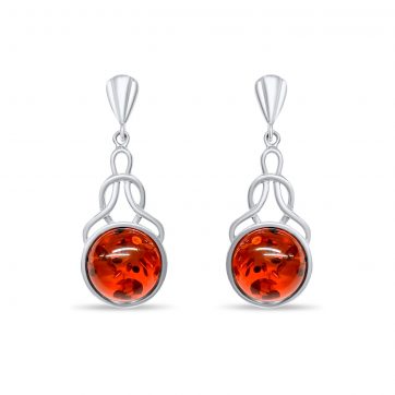 petsios Earrings with amber stones