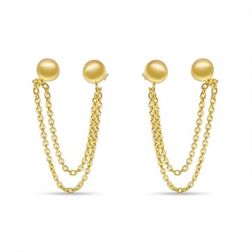 petsios Επίχρυσα σκουλαρίκια