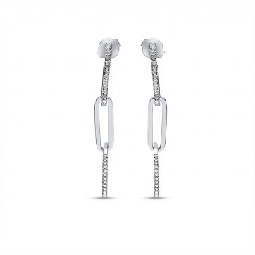 petsios Silver earrings with zircon stones