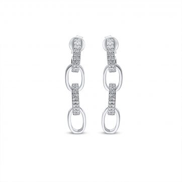 petsios Silver earrings with zircon stones
