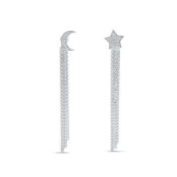 petsios Silver earrings with zircon stones