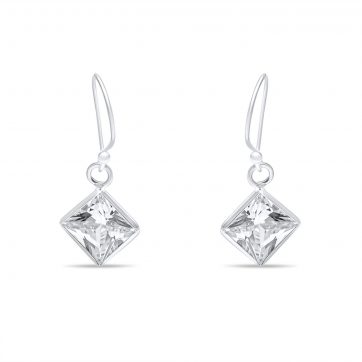 petsios Σκουλαρίκια κρεμαστά με πέτρα ζιργκόν