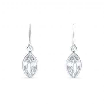 petsios Σκουλαρίκια κρεμαστά με πέτρα ζιργκόν