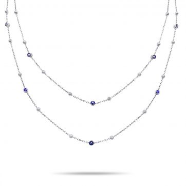 petsios Διπλό κολιέ με ματάκια