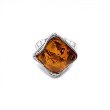 petsios Δαχτυλίδι με κεχριμπάρι